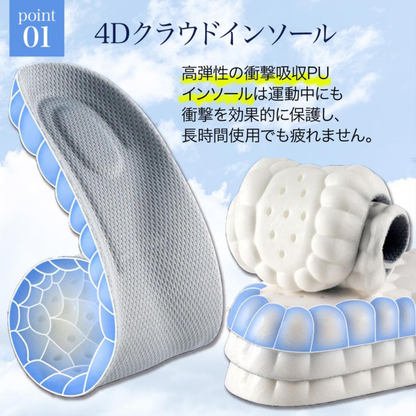 4Dインソール™︎ - 歩くたび、足がラクになるインソール
