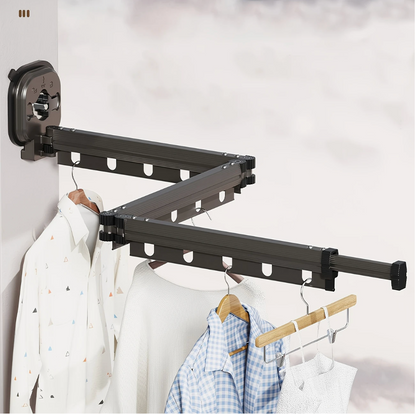 【梅雨・花粉対策】吸盤式物干しラック